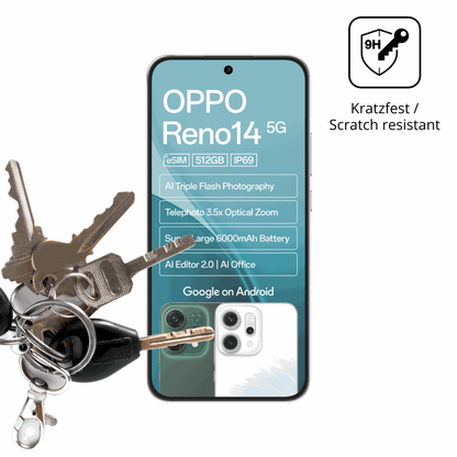 dipos Displayschutz für Oppo Reno14 5G, mattierte Oberfläche, robuste Festigkeit und perfekte Passform