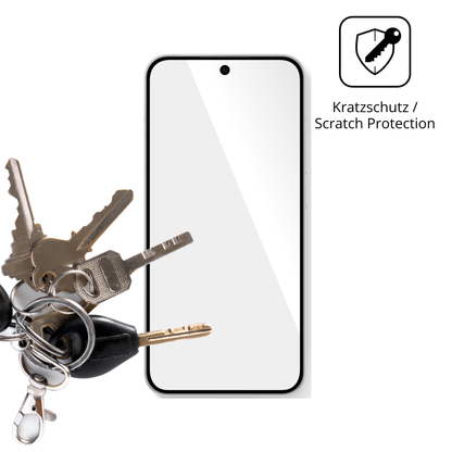 Schutz gegen Kratzer auf dem Oppo Reno 15 Glas durch Schlüssel oder Ähnliches