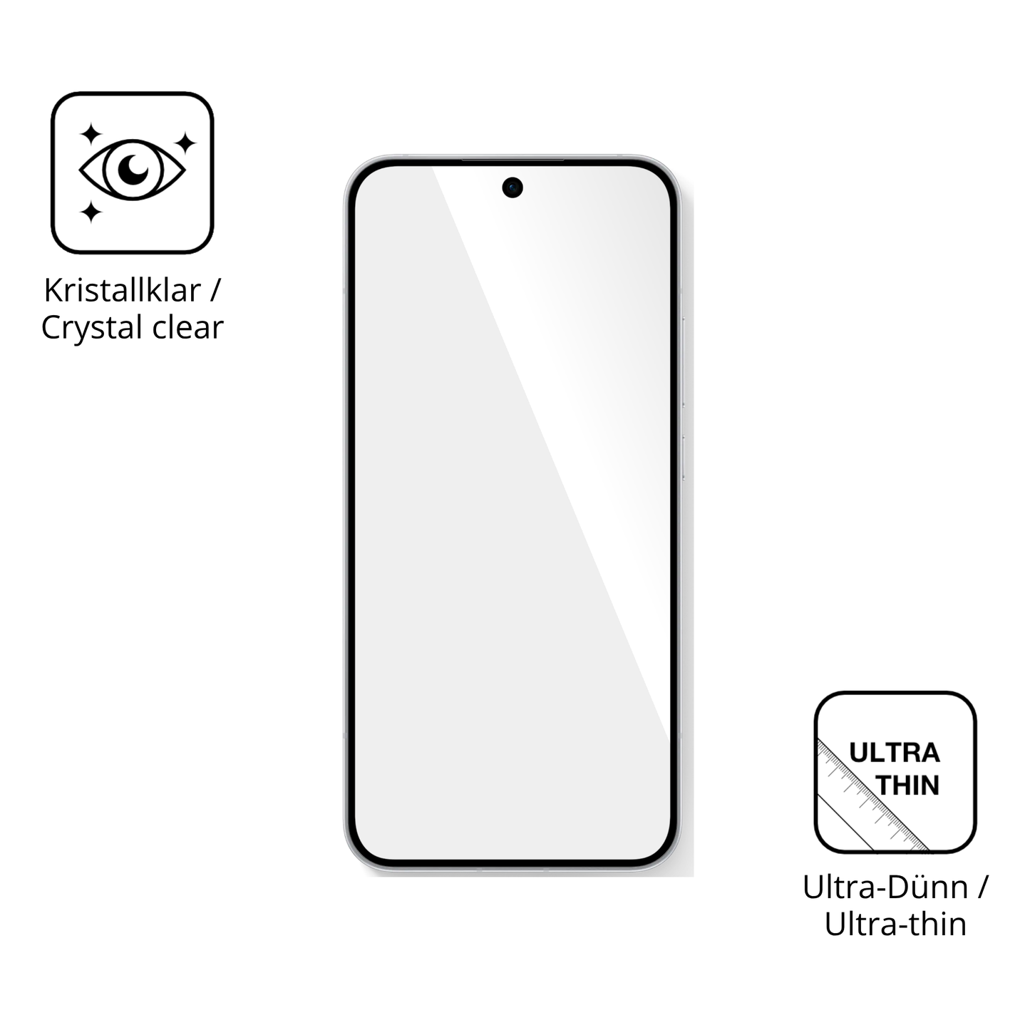 Dünne und klare Folie passend zugeschnitten für Oppo Reno 15