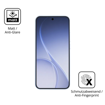 Dünne und entspiegelnde Folie passend zugeschnitten für Oppo Reno15c