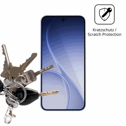 Schutz gegen Kratzer auf dem Oppo Reno15c Glas durch Schlüssel oder Ähnliches