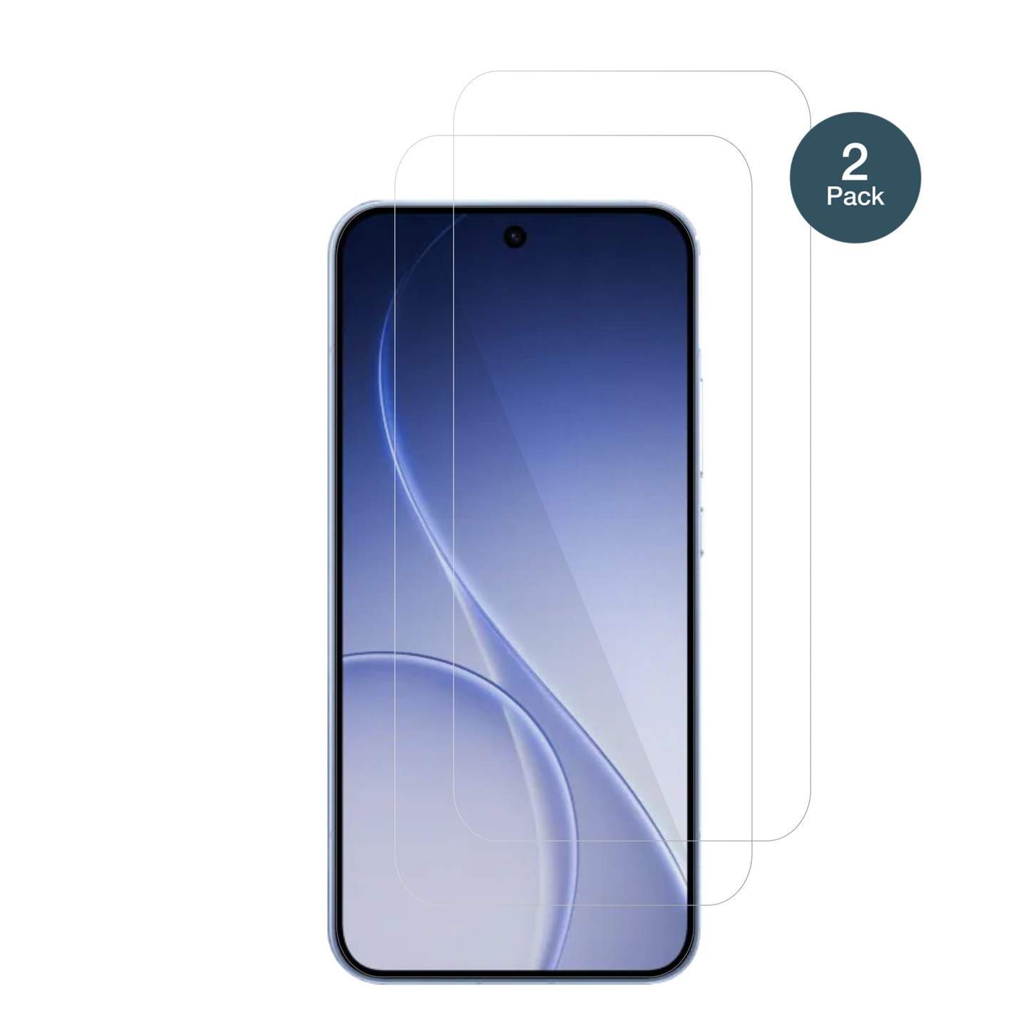 OppoReno15c mit aufgebrachter dipos Flex Schutzfolie, glasklare Darstellung ohne Einschränkungen