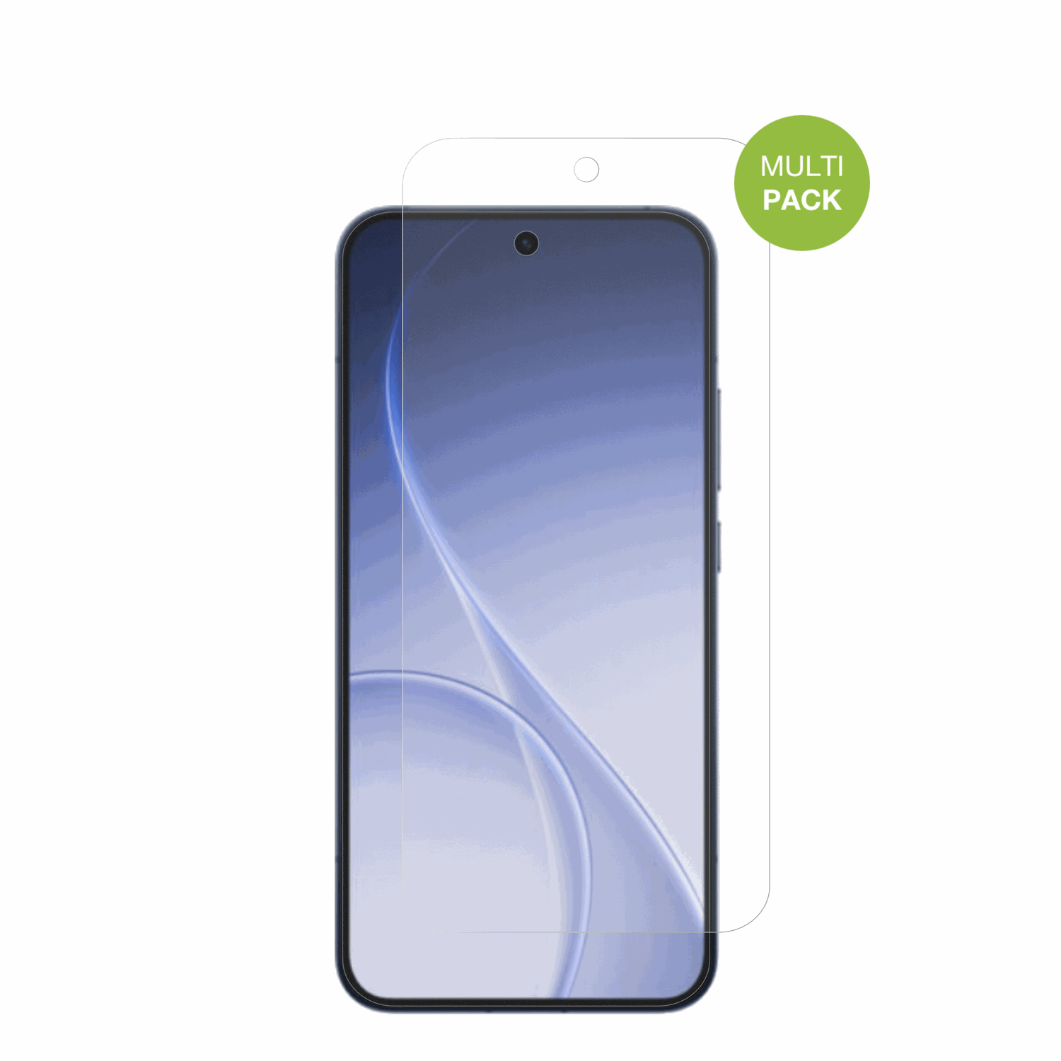 OppoReno 15 Pro Max mit aufgebrachter dipos Displayschutzfolie, die lästige Fingerabdrücke minimiert