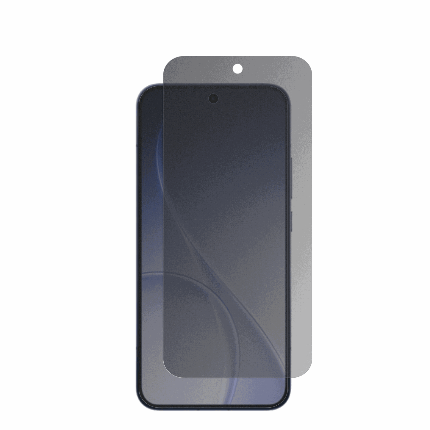 OppoReno 15 Pro mit aufgebrachtem dipos Displayschutz, der seitliche Einblicke blockiert