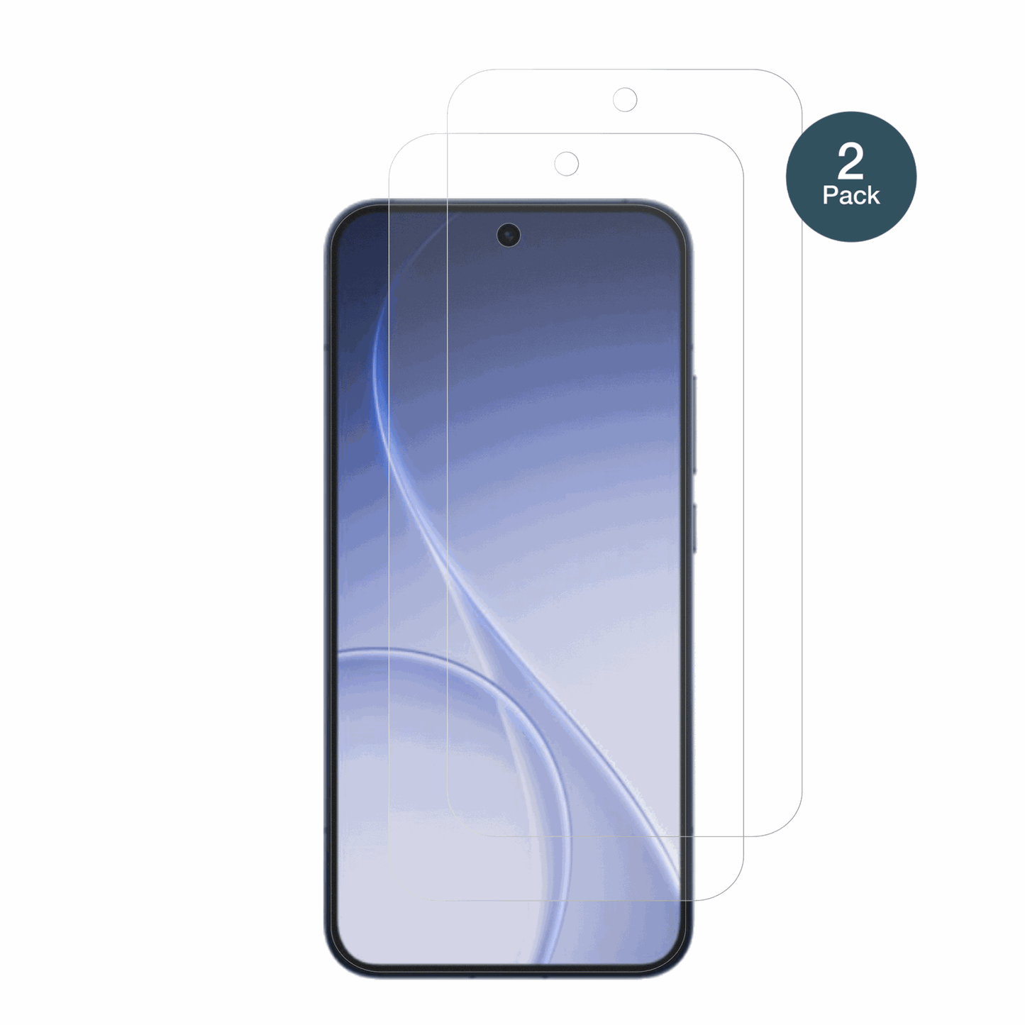 OppoReno 15 Pro Max mit aufgebrachter dipos Panzerfolie, die lästige Fingerabdrücke minimiert