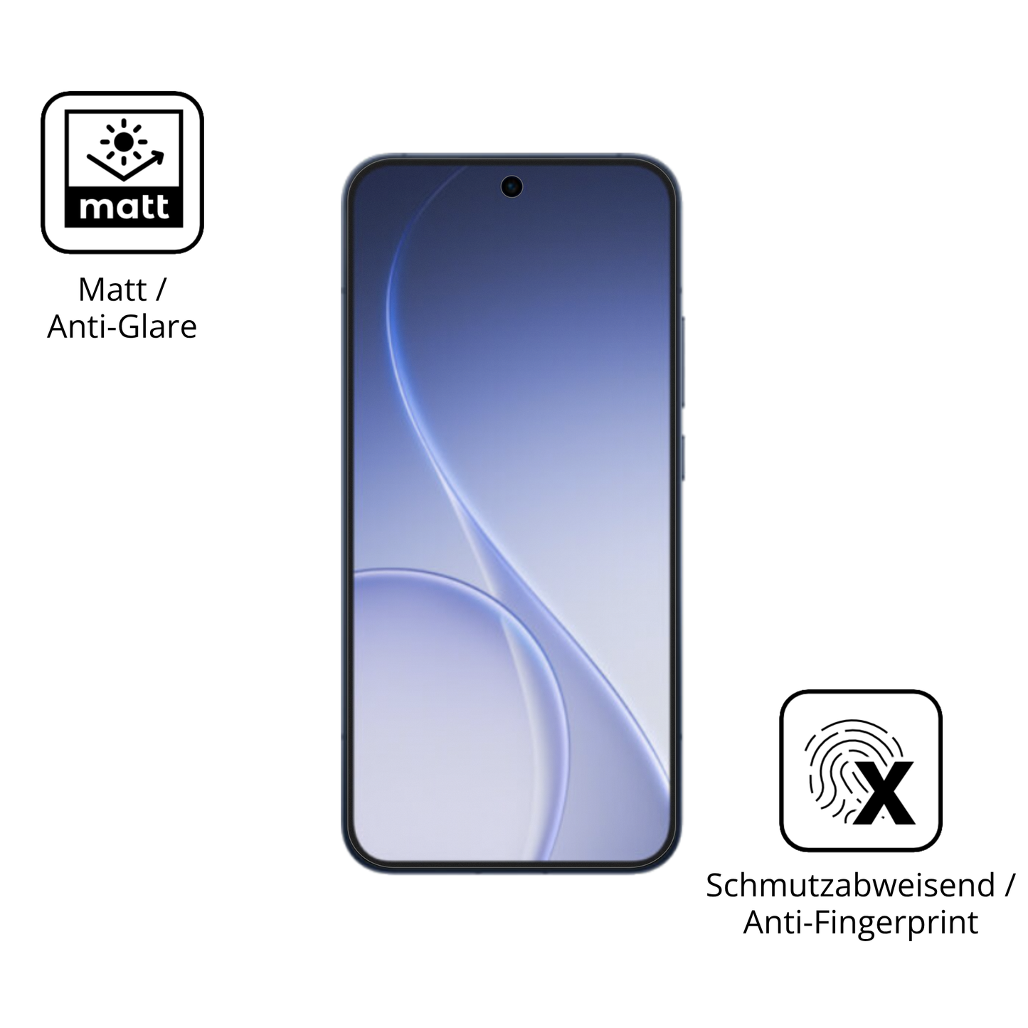 9H Hartbeschichtete, flexible Folie passend zugeschnitten für Oppo Reno 15 Pro