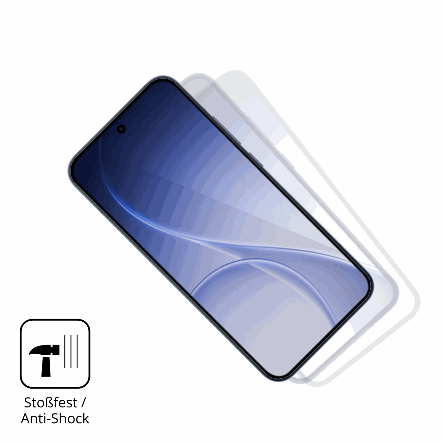 Schutz gegen Kratzer auf dem Oppo Reno 15 Pro Max Glas durch Schlüssel, Stöße gegen die Tischkante oder Stürze