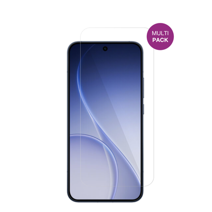 OppoReno 15 Pro Max mit aufgebrachter dipos Displayschutzfolie, glasklare Darstellung ohne Einschränkungen
