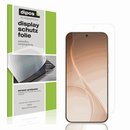 Matte Displayschutzfolie von dipos passend für Oppo Reno15 Pro Mini, präziser Zuschnitt und blasenfrei montiert