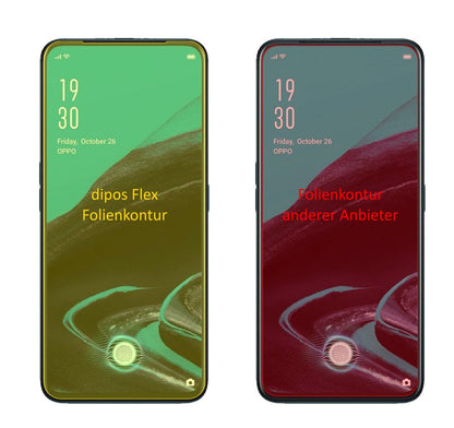 3x Screen Protector for Oppo Reno2 Z Protective Film covers 100% dipos Flex