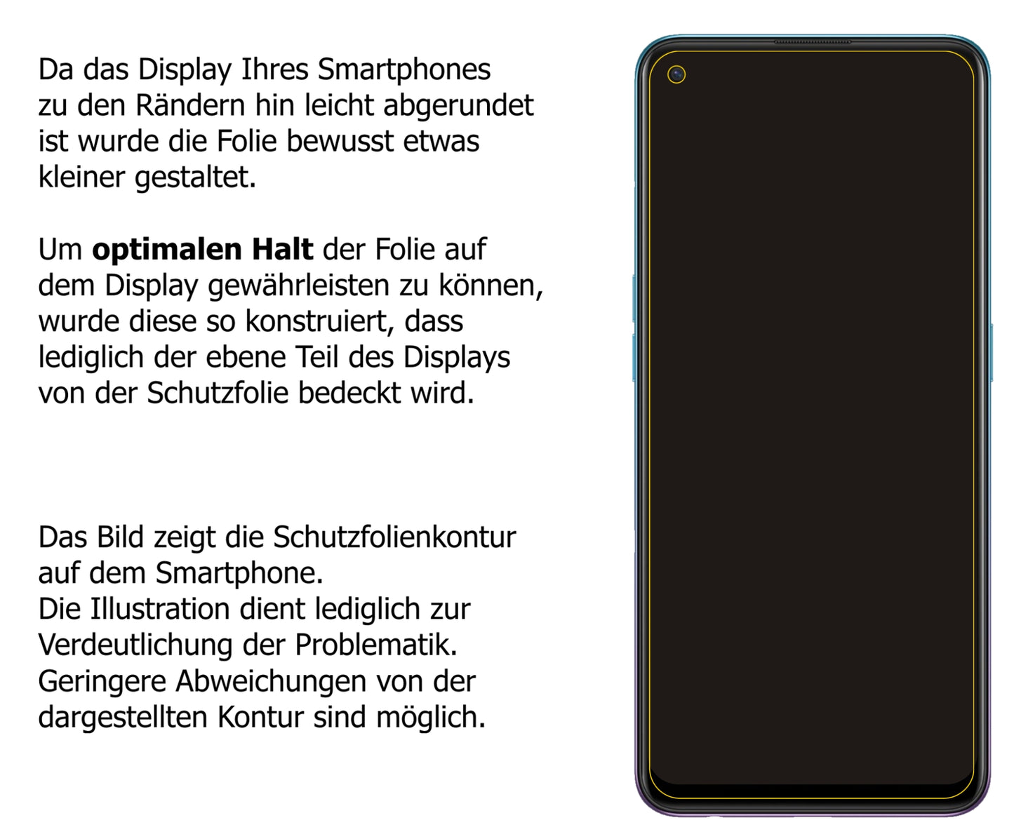 1x Schutzfolie klar für Oppo Reno5 F Display-Schutzfolie
