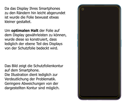 1x Schutzfolie klar für Oppo Reno5 F Display-Schutzfolie