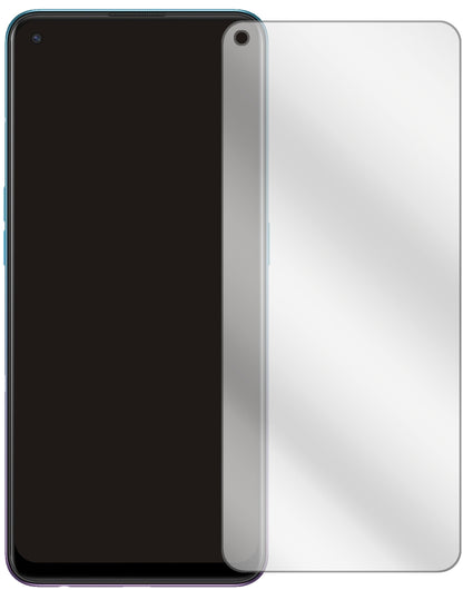 OppoReno5 4G mit aufgebrachter dipos Displayschutzfolie, glasklare Darstellung ohne Einschränkungen