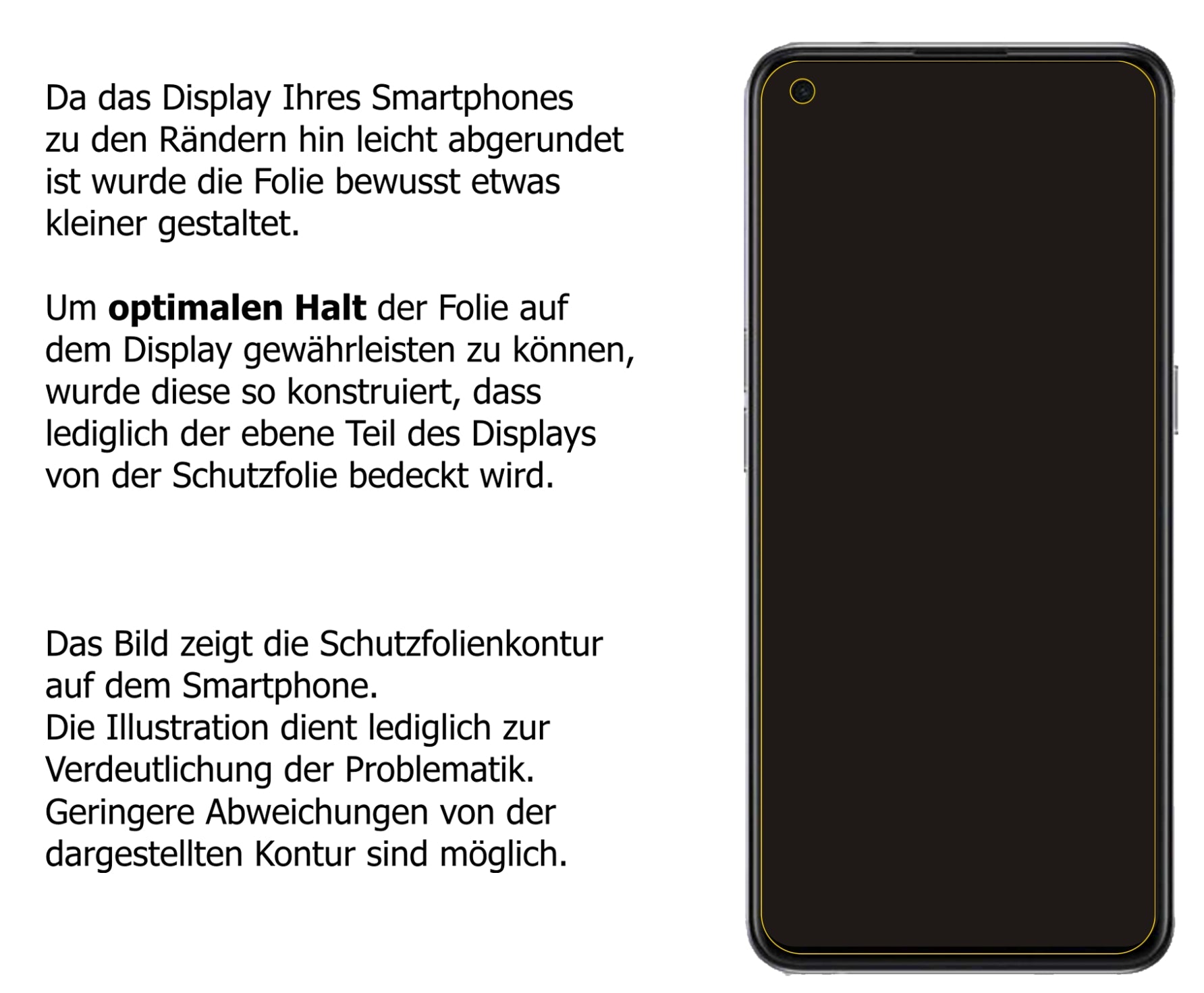 dipos Displayschutz für Oppo Reno5 K, transparente Oberfläche, perfekte Passform auch für die Rundungen