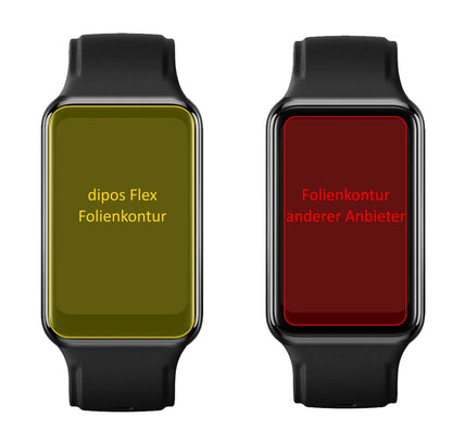 3x Screen Protector for Oppo Watch Free Protective Film covers 100% dipos Flex