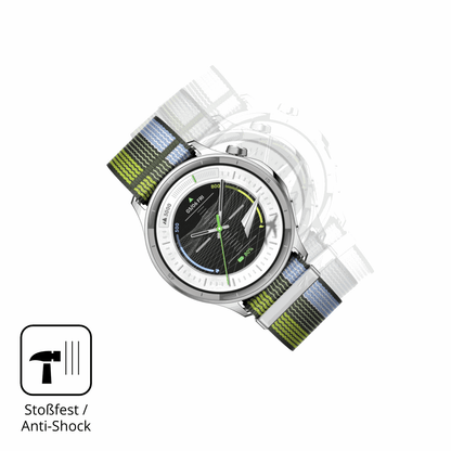 Schutz gegen Kratzer auf dem Oppo Watch S Glas durch Schlüssel, Stöße gegen die Tischkante oder Stürze