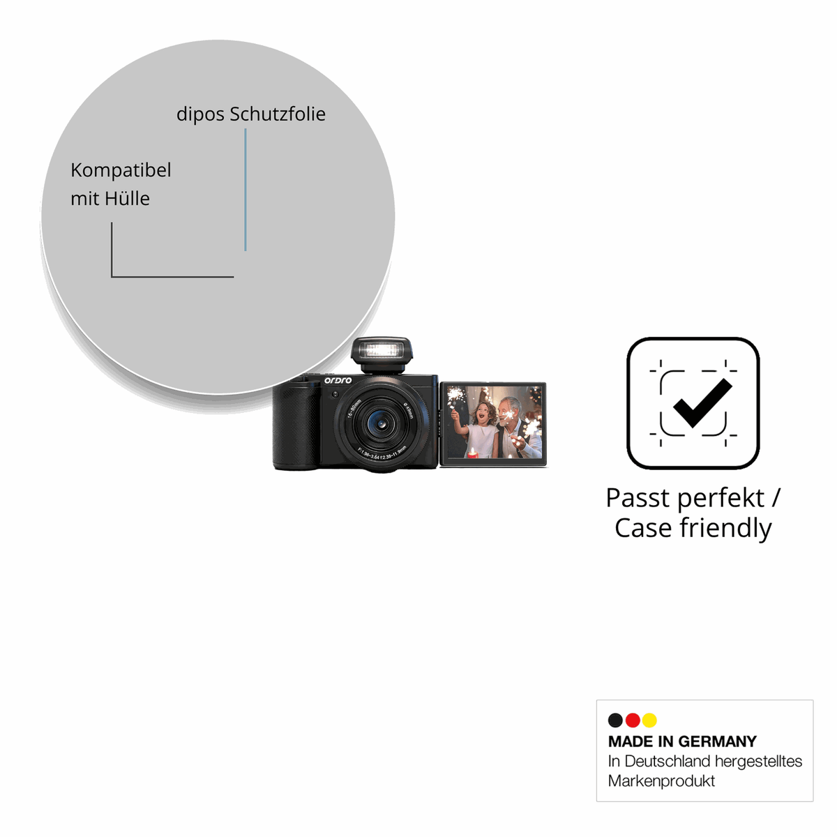 4x Screen Protector for ORDRO G930 Protection Anti Glare dipos