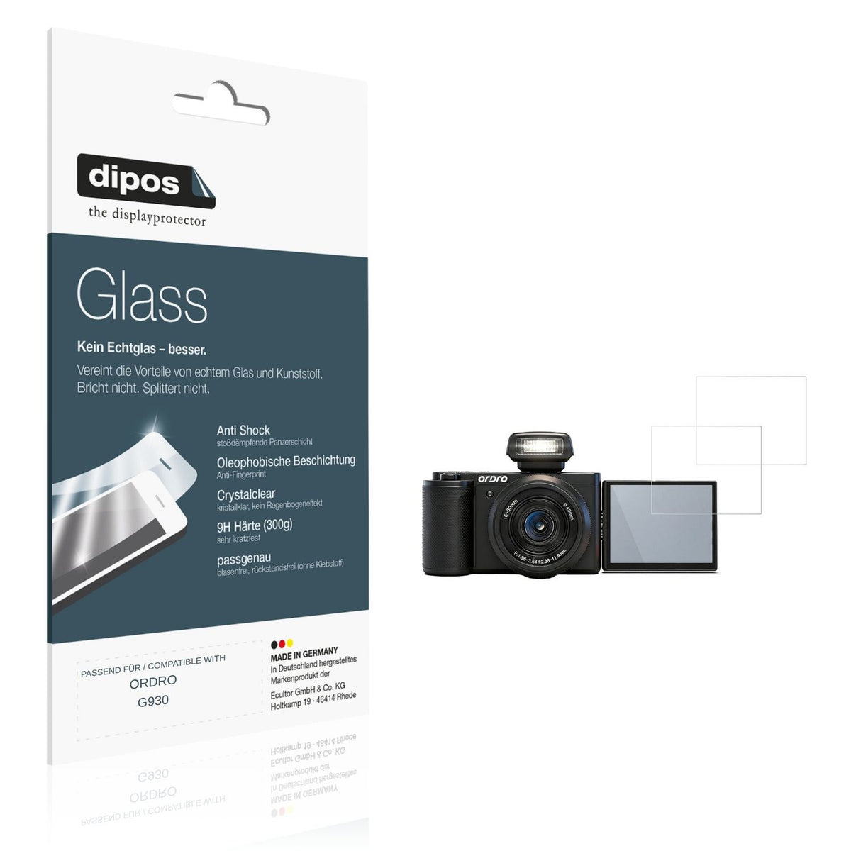 2x Screen Protector for ORDRO G930 Flexible Glass 9H dipos