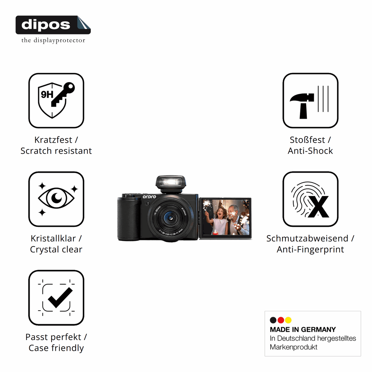 2x Screen Protector for ORDRO G930 Flexible Glass 9H dipos