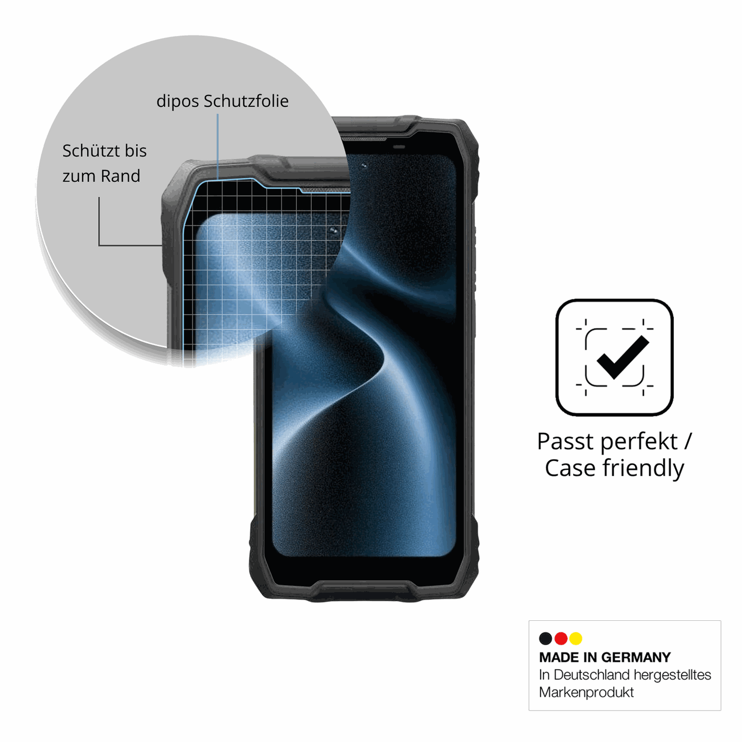 2x Screen Protector for Oscal Pilot 5 Flexible Glass 9H dipos