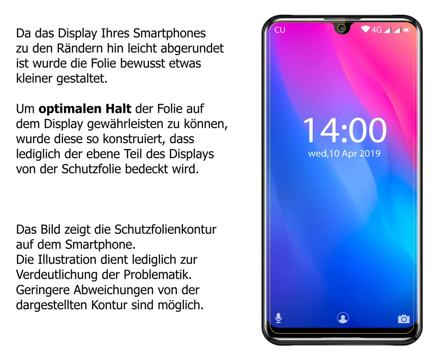dipos Displayschutz für Oukitel K9, mattierte Oberfläche, robuste Festigkeit und perfekte Passform