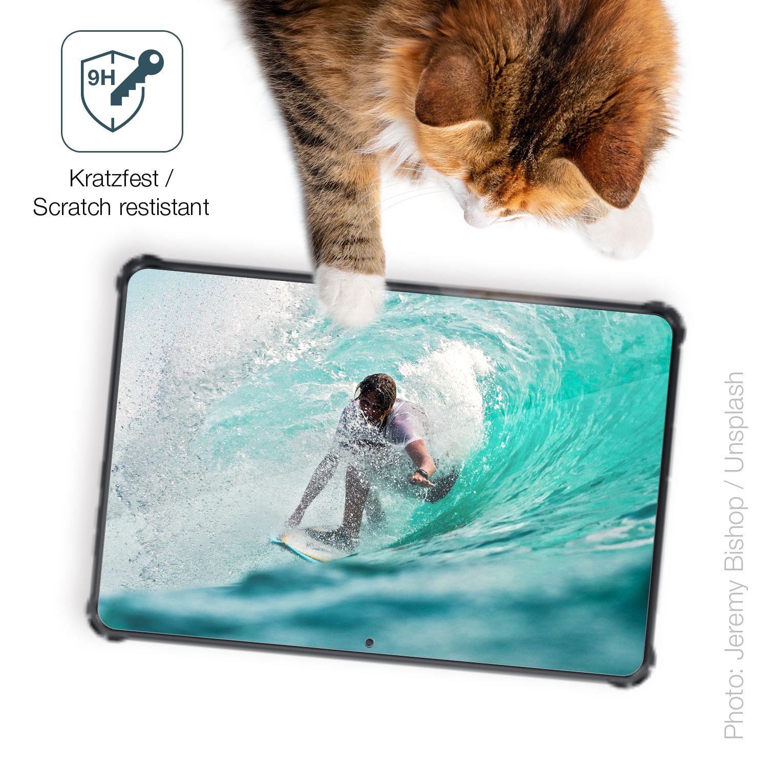 dipos Displayschutz für Oukitel RT7 Titan, transparente Oberfläche, perfekte Passform auch für die Rundungen