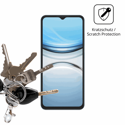 Schutz gegen Kratzer auf dem Oukitel C2 Glas durch Schlüssel oder Ähnliches