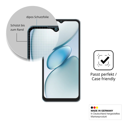 Schutzglasfolie mit optimaler Passform, zur Verwendung mit Hüllen geeignet