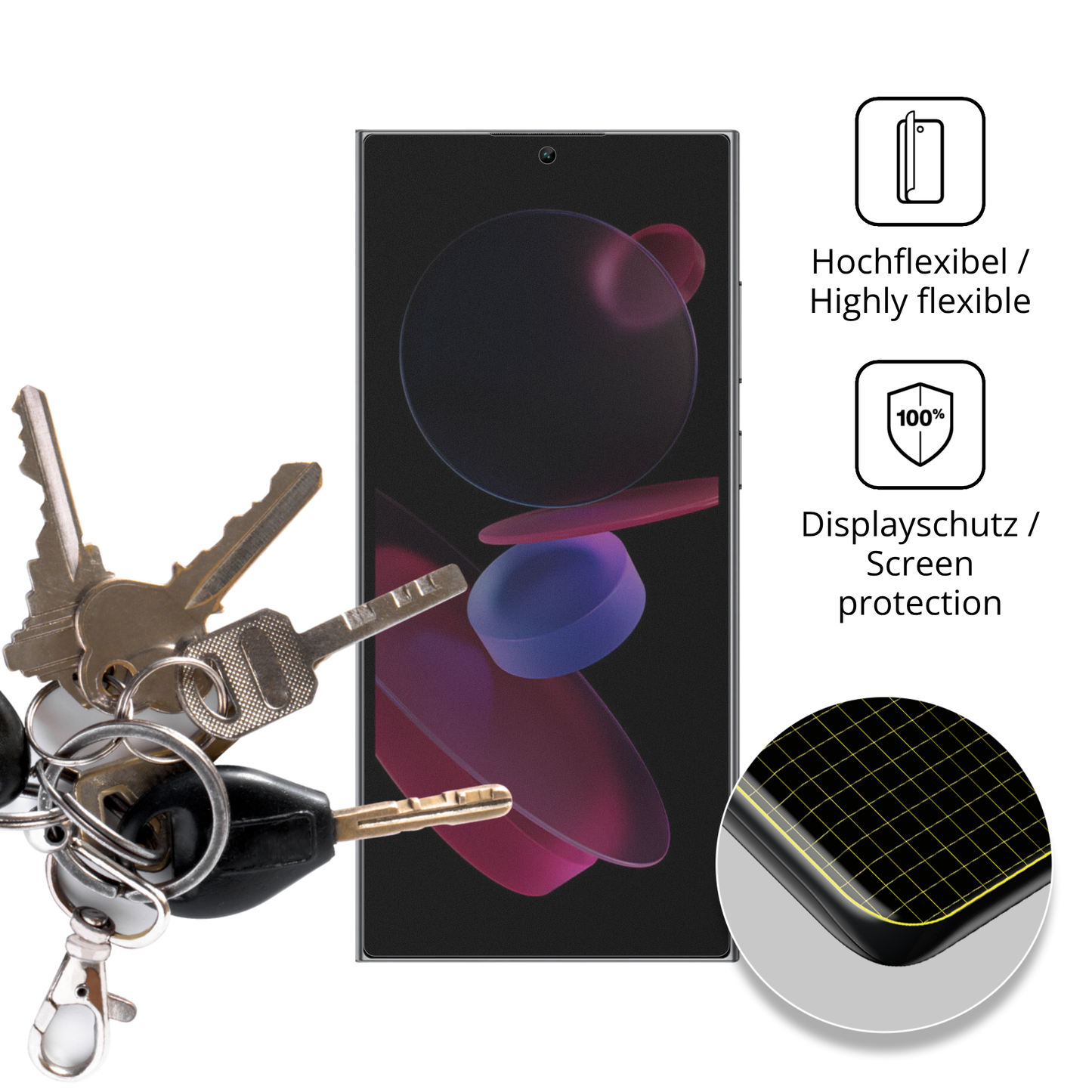 Full Cover Privacy Blickschutzfolie für Oukitel C62