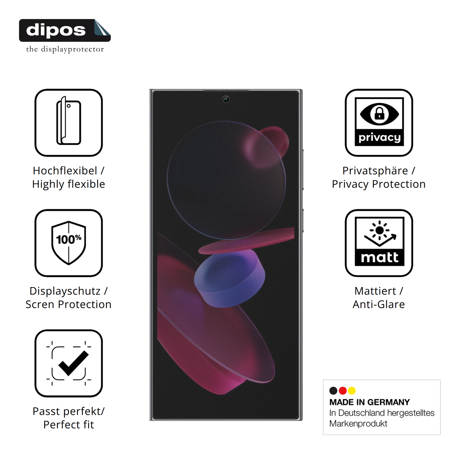 Full Cover Privacy Blickschutzfolie für Oukitel C62