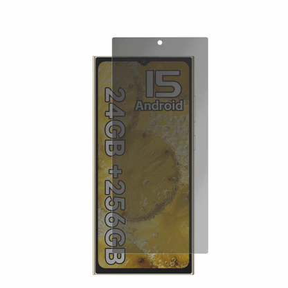 OUKITELC62 Pro mit aufgebrachtem dipos Displayschutz, der seitliche Einblicke blockiert