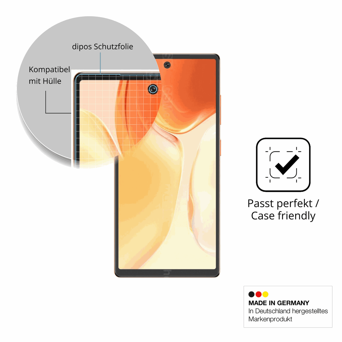 4x Screen Protector for Oukitel C66 Protection Anti Glare dipos