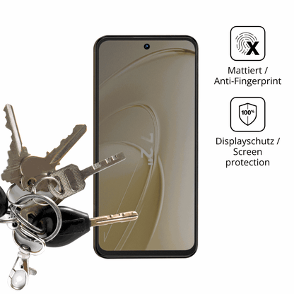 dipos Displayschutz für Oukitel C68 Plus, mattierte Oberfläche, Blickschutzfilter und perfekter Passform
