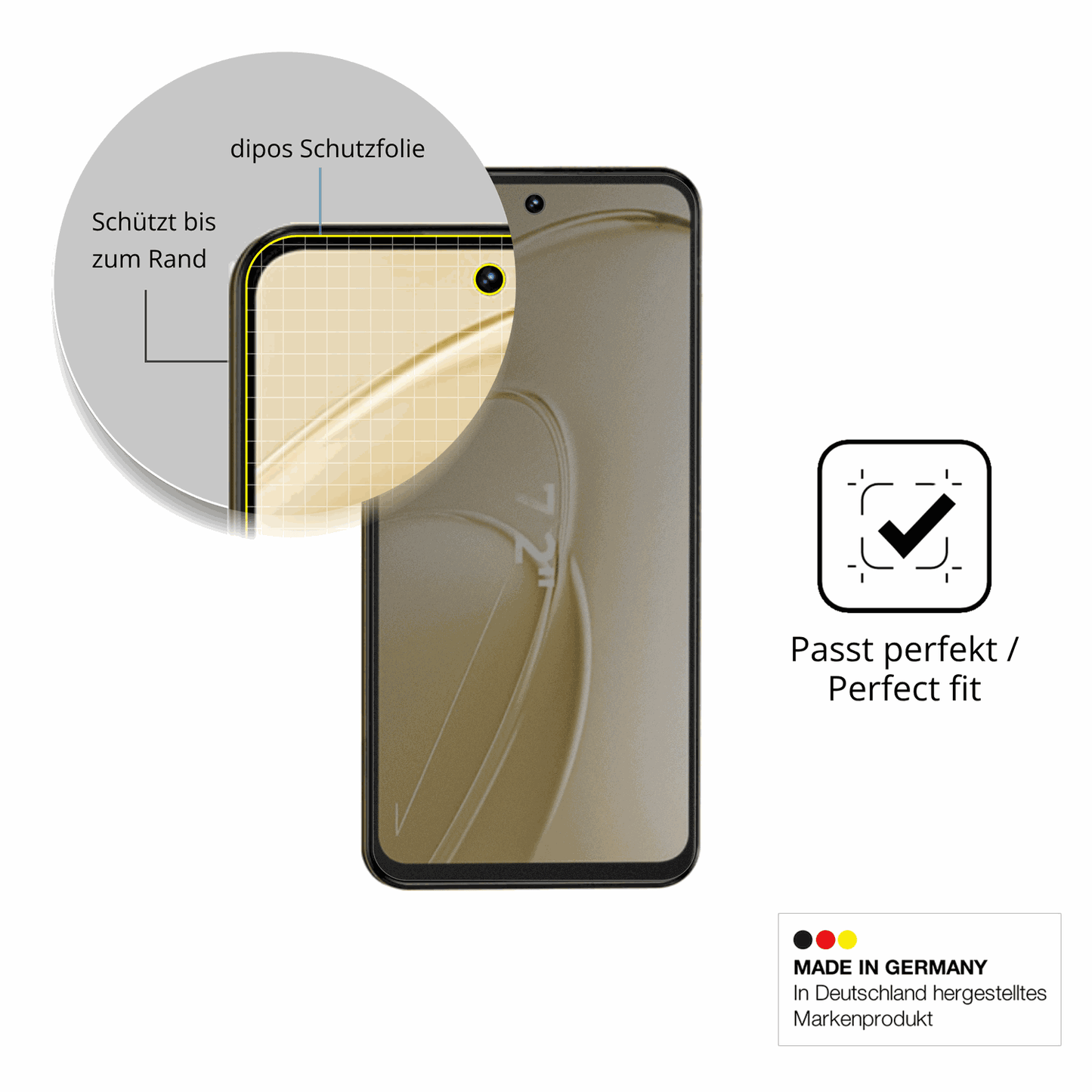 Schutz gegen Kratzer auf dem Oukitel C68 Plus Glas durch Schlüssel oder Ähnliches