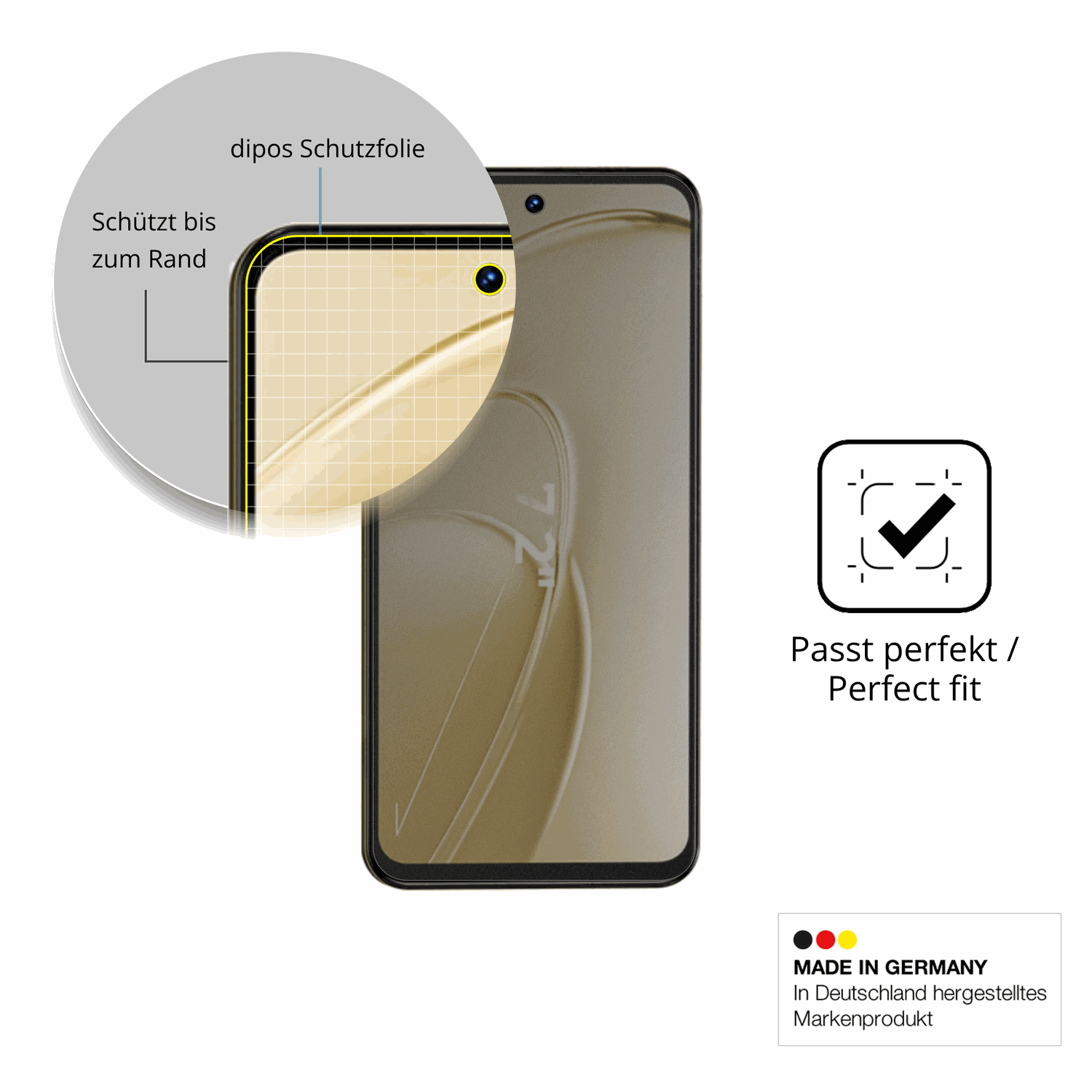 Schutz gegen Kratzer auf dem Oukitel C68 Plus Glas durch Schlüssel oder Ähnliches