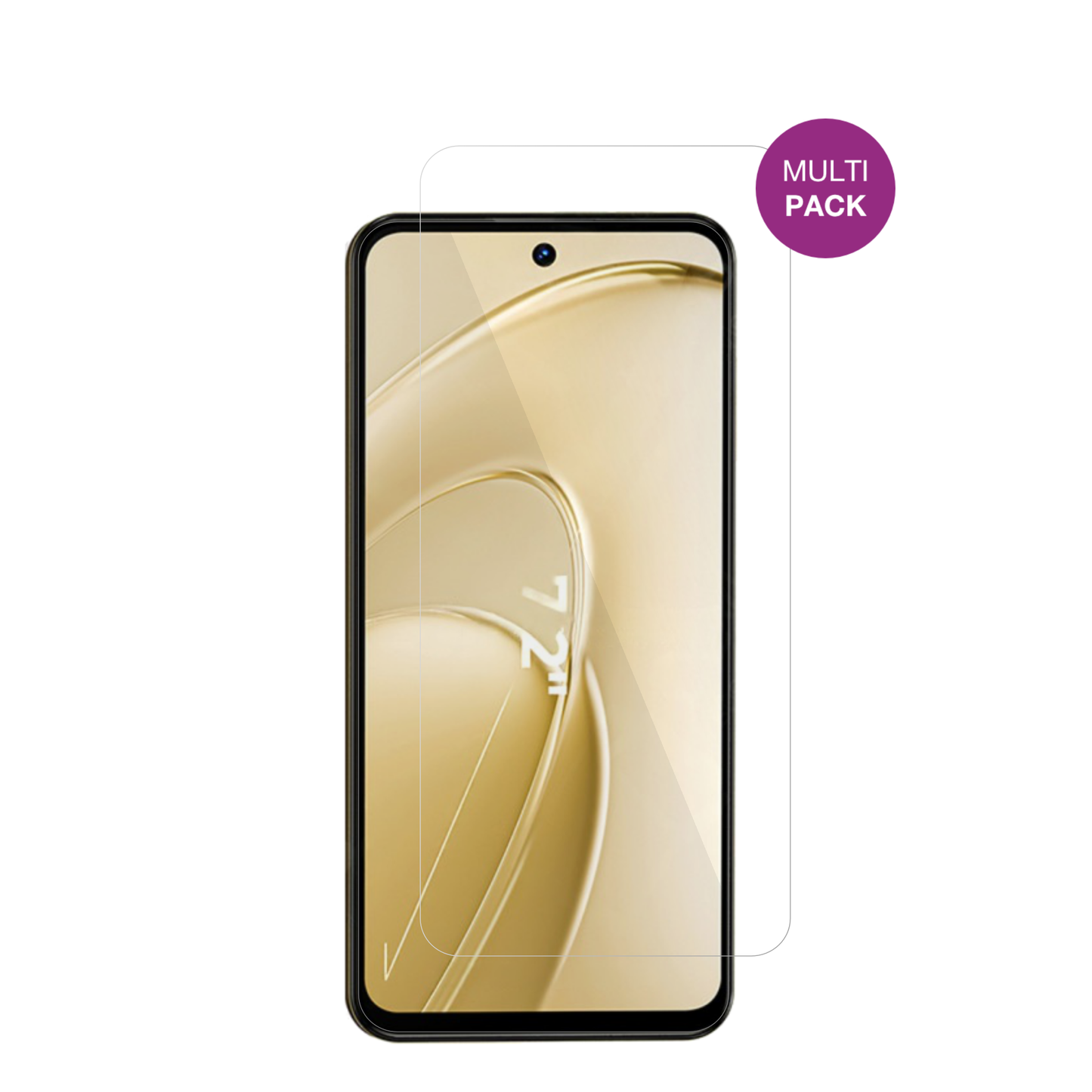 OukitelC68 Plus mit aufgebrachter dipos Displayschutzfolie, glasklare Darstellung ohne Einschränkungen