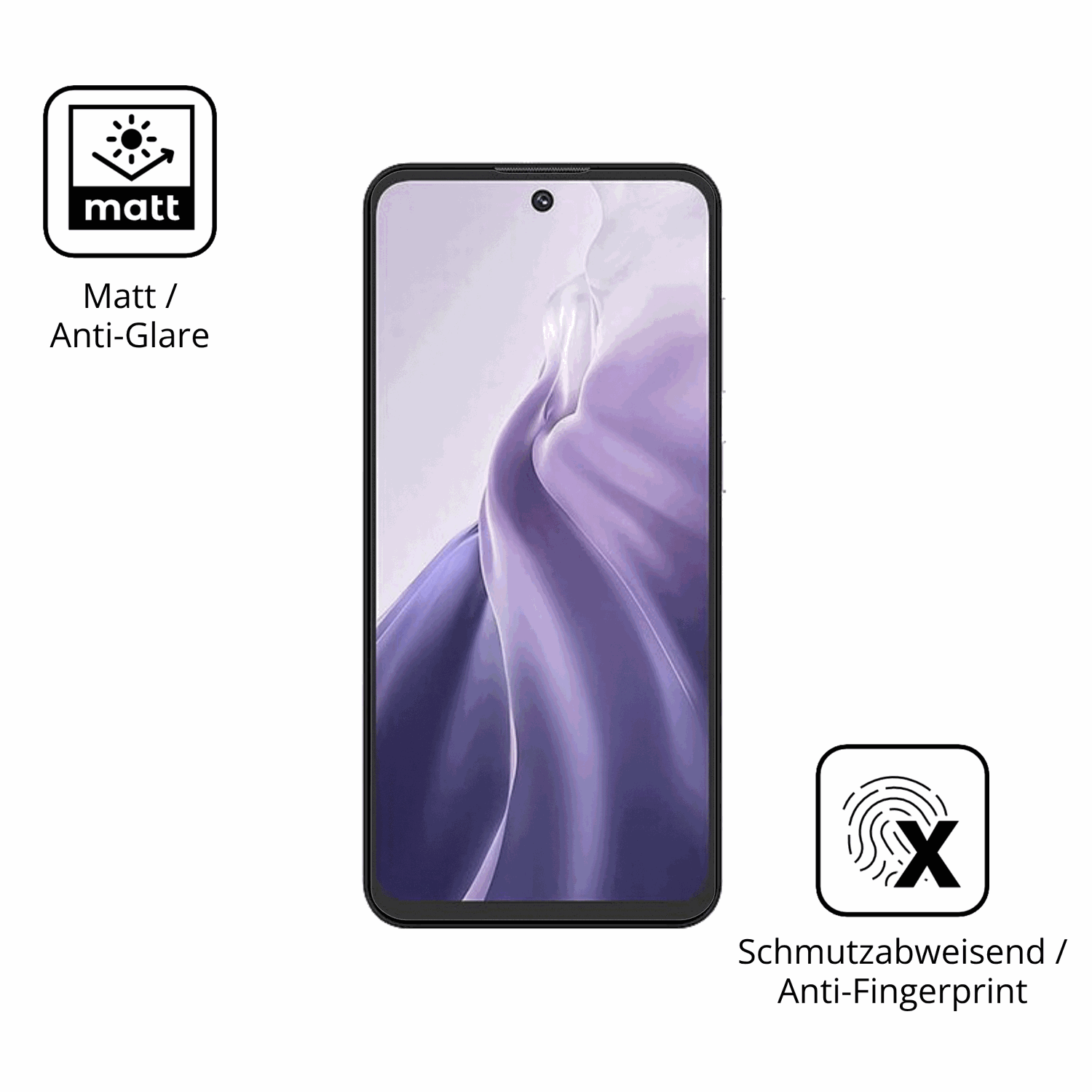 Dünne und entspiegelnde Folie passend zugeschnitten für oukitelc69