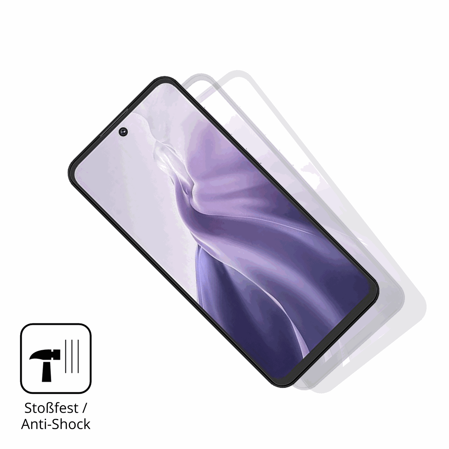 Schutz gegen Kratzer auf dem oukitelc69 Glas durch Schlüssel, Stöße gegen die Tischkante oder Stürze