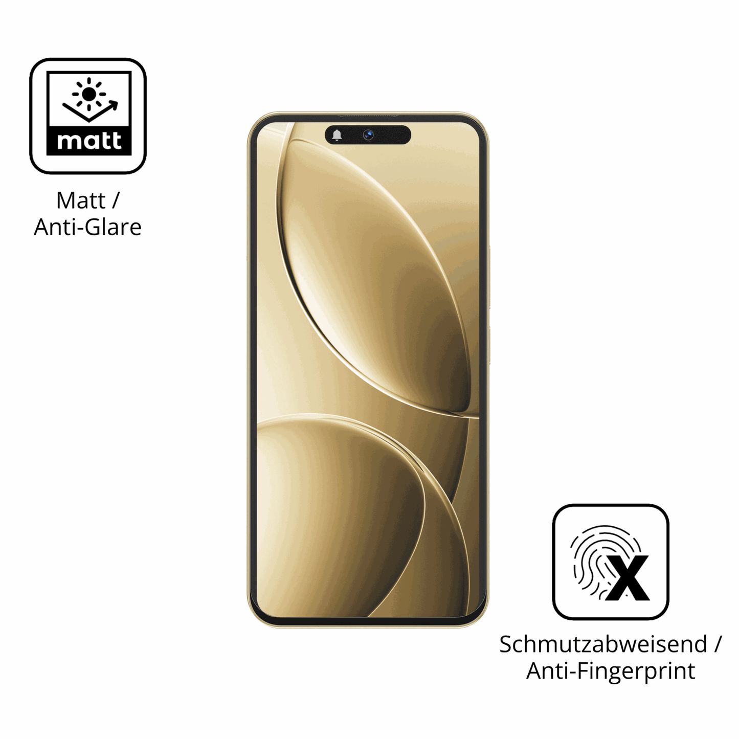 Dünne und entspiegelnde Folie passend zugeschnitten für oukitelp1 pro