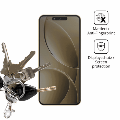 dipos Displayschutz für oukitelp1 pro, mattierte Oberfläche, Blickschutzfilter und perfekter Passform