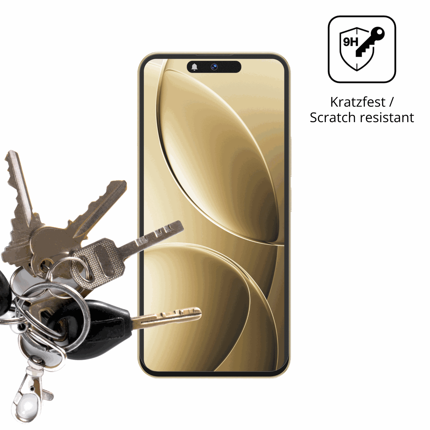 dipos Displayschutz für oukitelp1 pro, mattierte Oberfläche, robuste Festigkeit und perfekte Passform