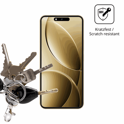 dipos Displayschutz für oukitelp1 pro, transparente Oberfläche, perfekte Passform auch für die Rundungen