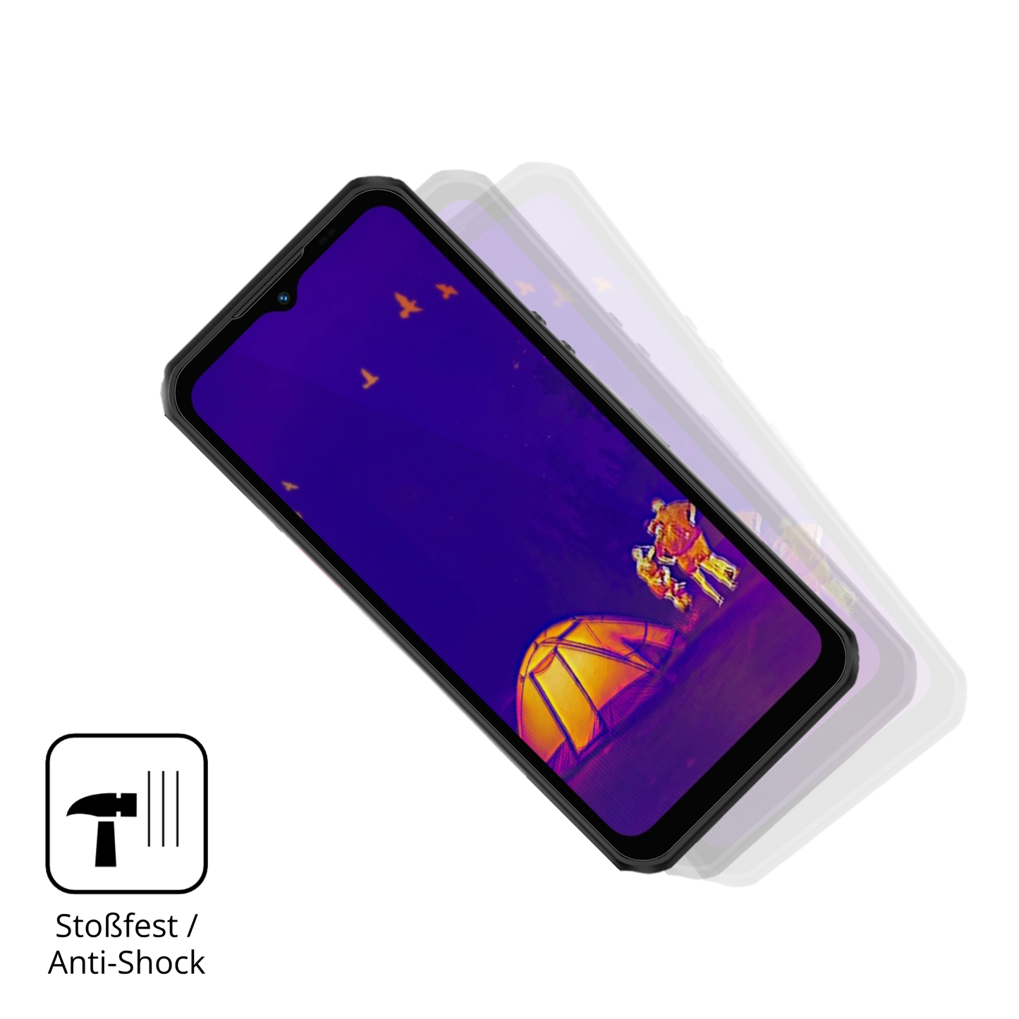 2x 9H Schutzfolie für Oukitel WP55 Ultra Outdoor Panzerfolie