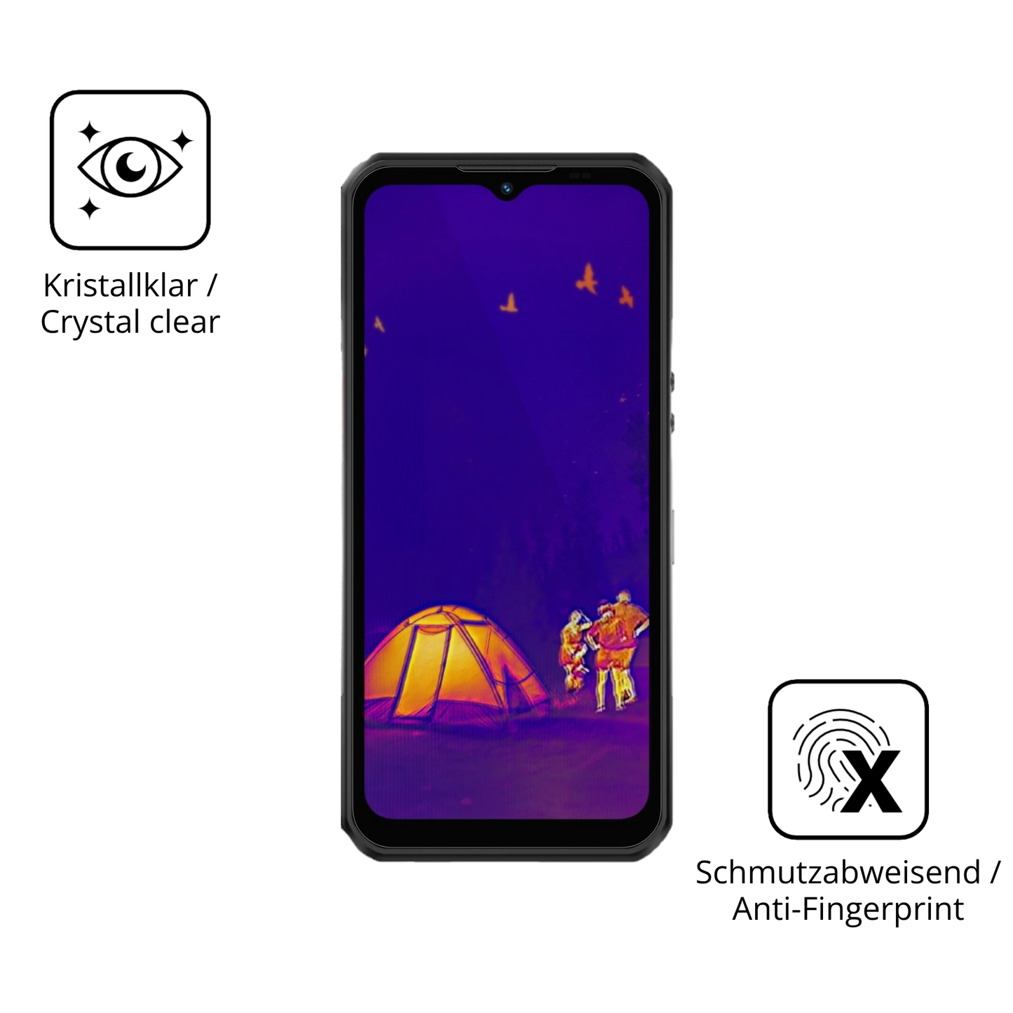 2x 9H Schutzfolie für Oukitel WP55 Ultra Outdoor Panzerfolie