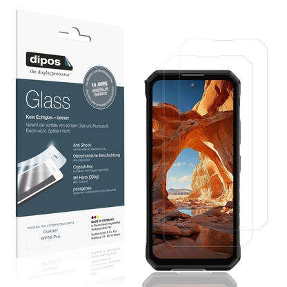 Klare Displayschutzfolie von dipos passend für Oukitel WP58 Pro, 9H kratzfest und blasenfrei montiert
