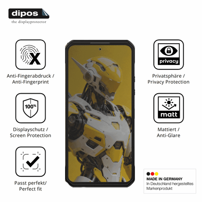 Privatsphäre-Schutz durch Sichtschutz-Folie passend zugeschnitten für OUKITEL WP60 5G