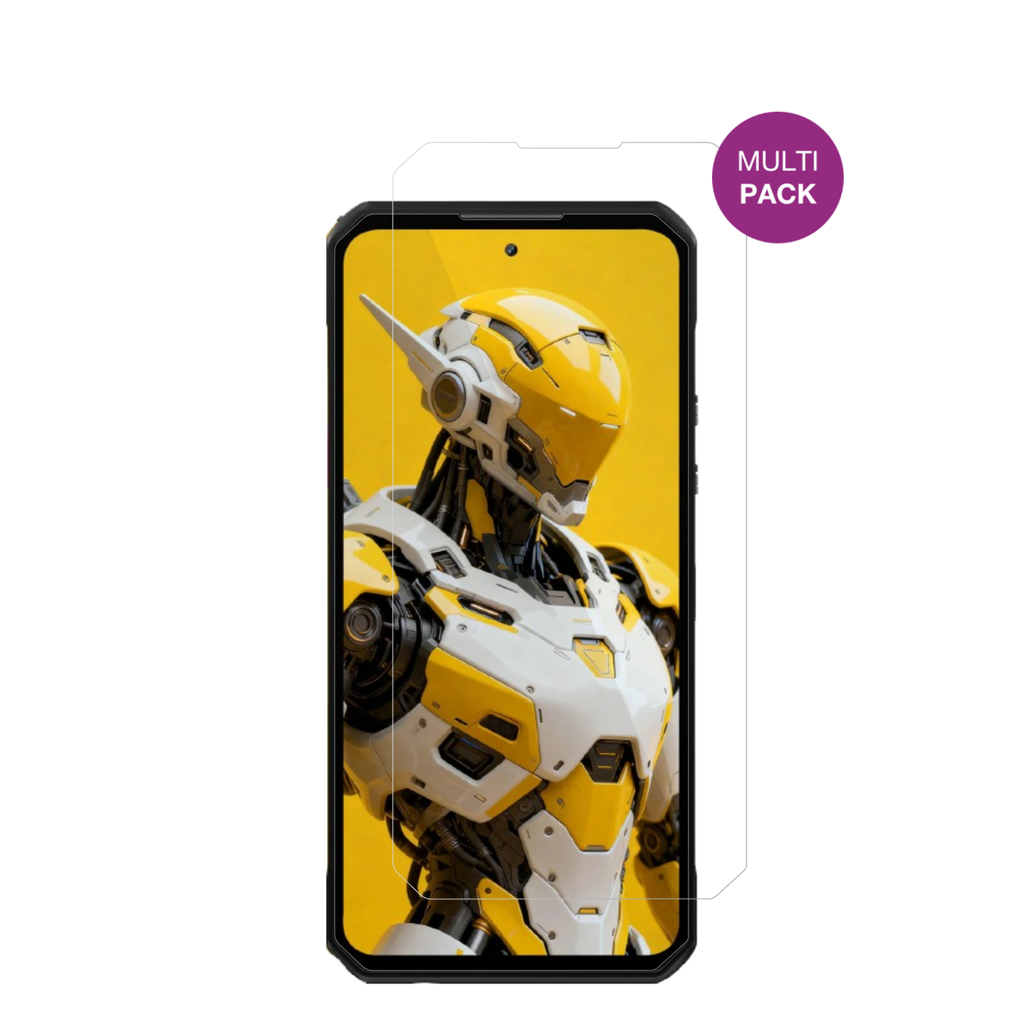 OUKITELWP60 5G mit aufgebrachter dipos Displayschutzfolie, glasklare Darstellung ohne Einschränkungen