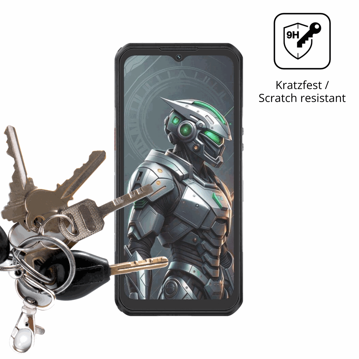 dipos Displayschutz für oukitelwp62 5g, mattierte Oberfläche, robuste Festigkeit und perfekte Passform