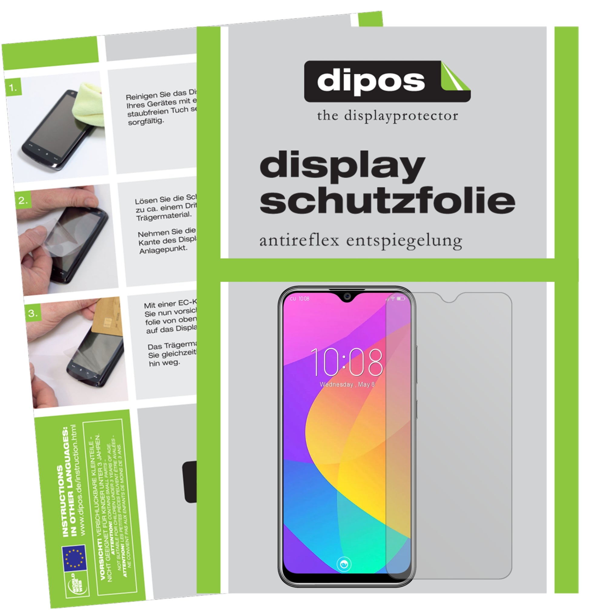 Mattes Panzerglas: Entspiegelte, dünne Folie, Fingerabdruckresistenz und Bildschirmschutz für Oukitel-Y4800
