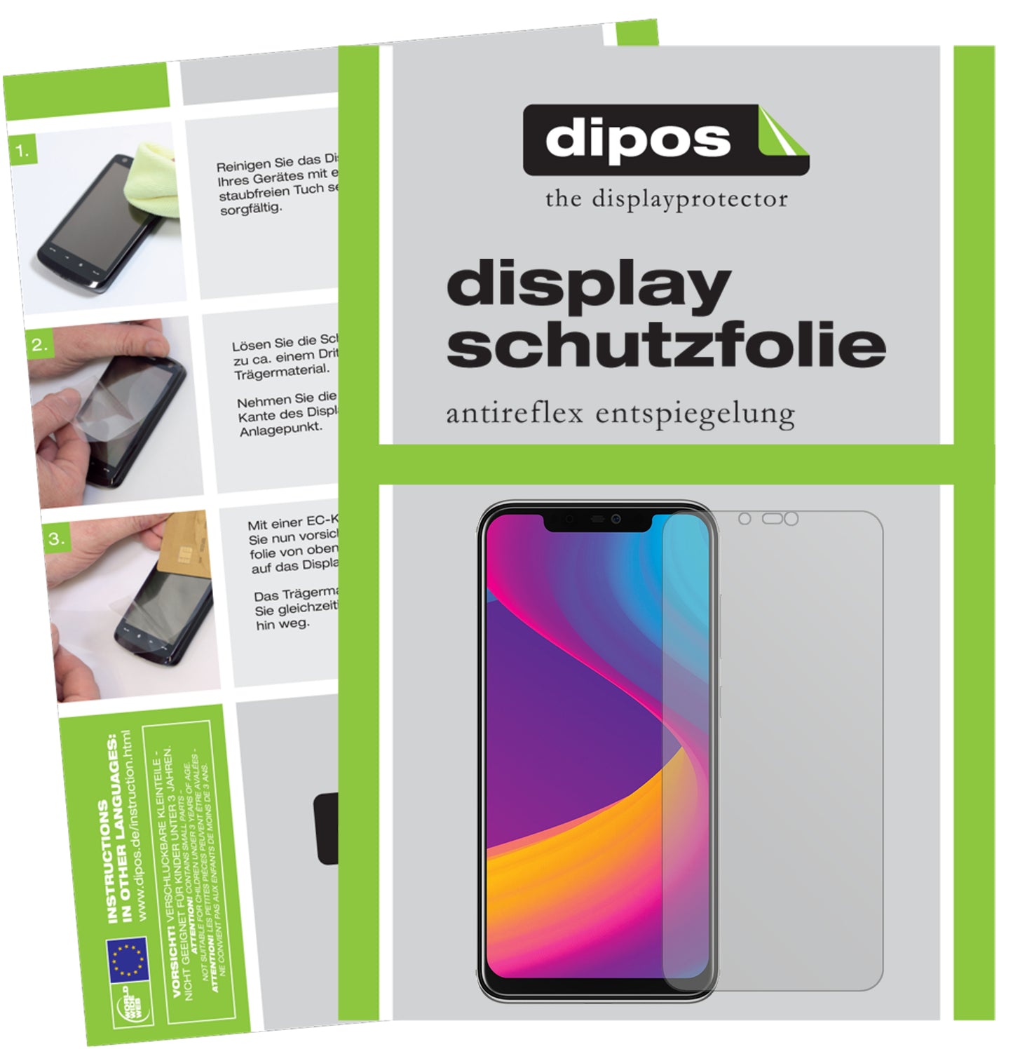 Mattes Panzerglas: Entspiegelte, dünne Folie, Fingerabdruckresistenz und Bildschirmschutz für Panasonic-Eluga X1